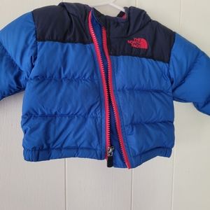 The North Face down coat 3-6month
